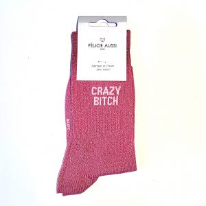 Chaussettes CRAZY BITCH PAILLETTES - FELICIE AUSSI