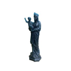 Vierge à l'Enfant Vert Anglais - CIERGERIE DES PREMONTRES