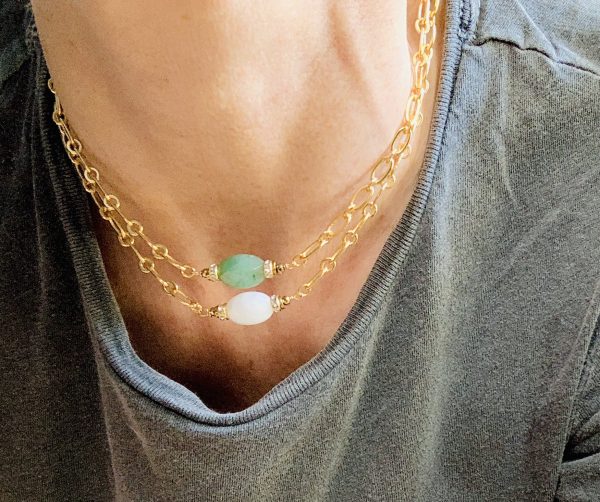 Collier PAISLEY Aventurine - PRINCESS TO LEND – Image 3