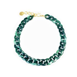 Collier ANGELE ÉCAILLÉ Vert - PRINCESS TO LEND