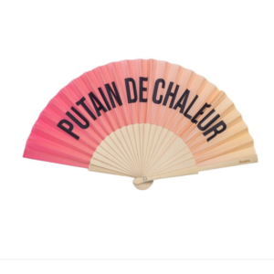 Eventail PUTAIN DE CHALEUR Sunset