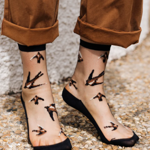 Chaussettes ANDORINHA Brune - ATELIER SAINT EUSTACHE