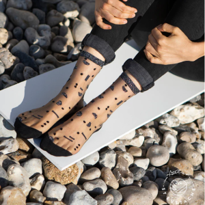Chaussettes KANSAS PIVOT Silver - ATELIER SAINT EUSTACHE