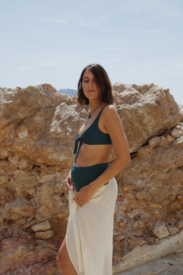Triangle NANA Vert Céladon et Gris Irisé - LILNA SWIMWEAR